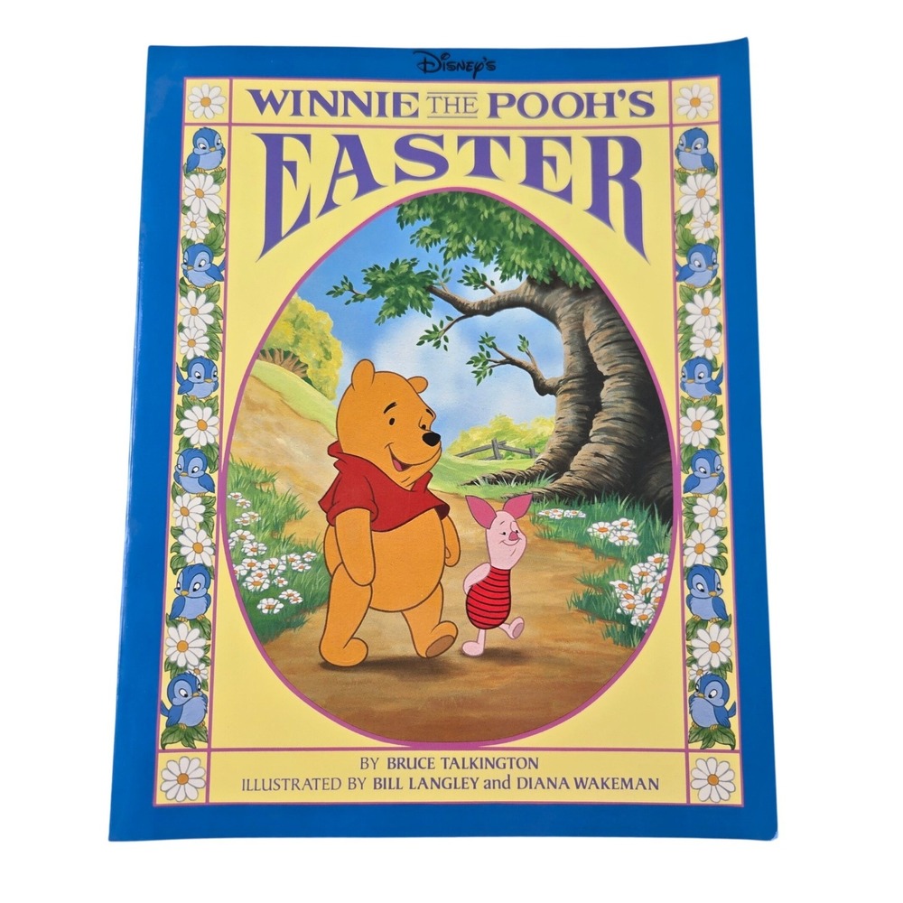 Vintage 1996 Disney Winnie the Pooh's Easter Paperback Bruce Talkington Book